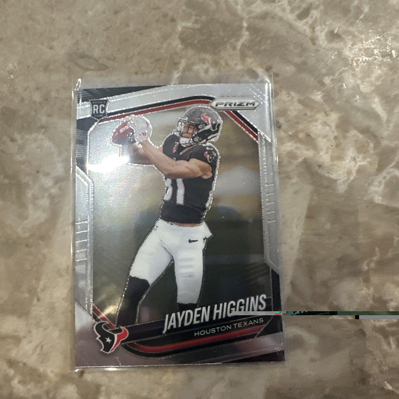 2025 Panini Prizm JAYDEN HIGGINS #376 RC Rookie Base - Houston Texans