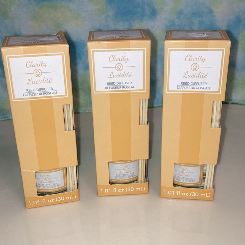 Greenbrier Clarity Lucidité Reed Diffuser Lot of 3 1.01 fl oz Each