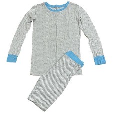 Little Sleepies Blue Polka Dot Pajama Set Girls Size 7/8 Blue