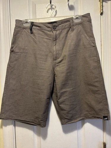 VANS pantaloncino uomo 30" 32" marrone righe logo comodo casual leggero outdoor