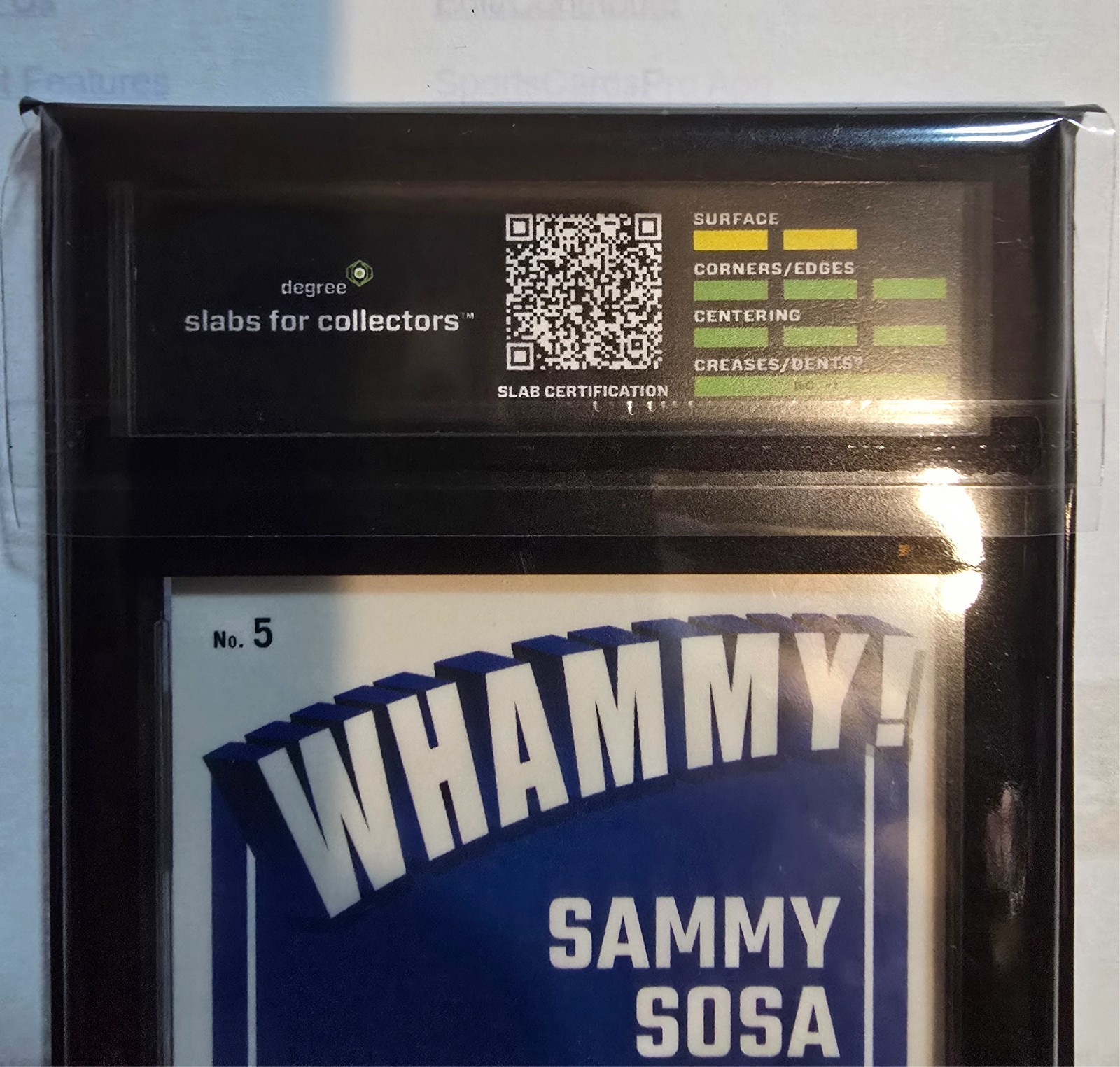 2025 Panini Donruss - Whammy! Sammy Sosa #5.   Degree 9 view 4