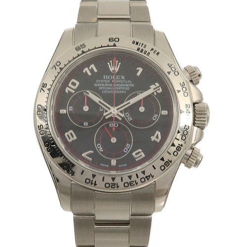 ROLEX Daytona Automatic Watch 116509 18K White Gold Black