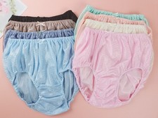 Unisex Nylon Panties Men Women Underwear Plus Size Comfort High Waist Knickers