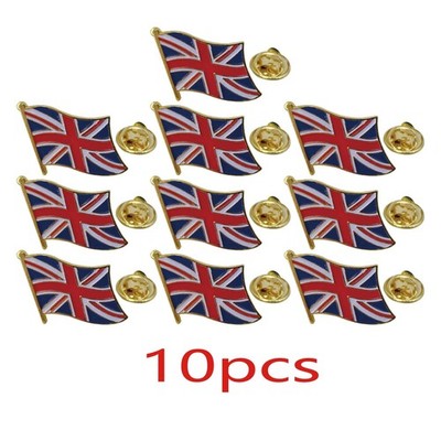 UK Britain Union Jack  Pin Badge Flag Metal British Lapel Chest United Kingdom