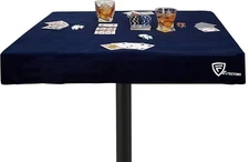 Feltectors Felt Table Cover For Playing Card Square 36 to 38 inches -Blue