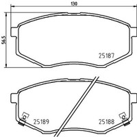 Hella BREMSBELÄGE-SATZ BremsklÖTze Bremsen | 8DB 355 037-981