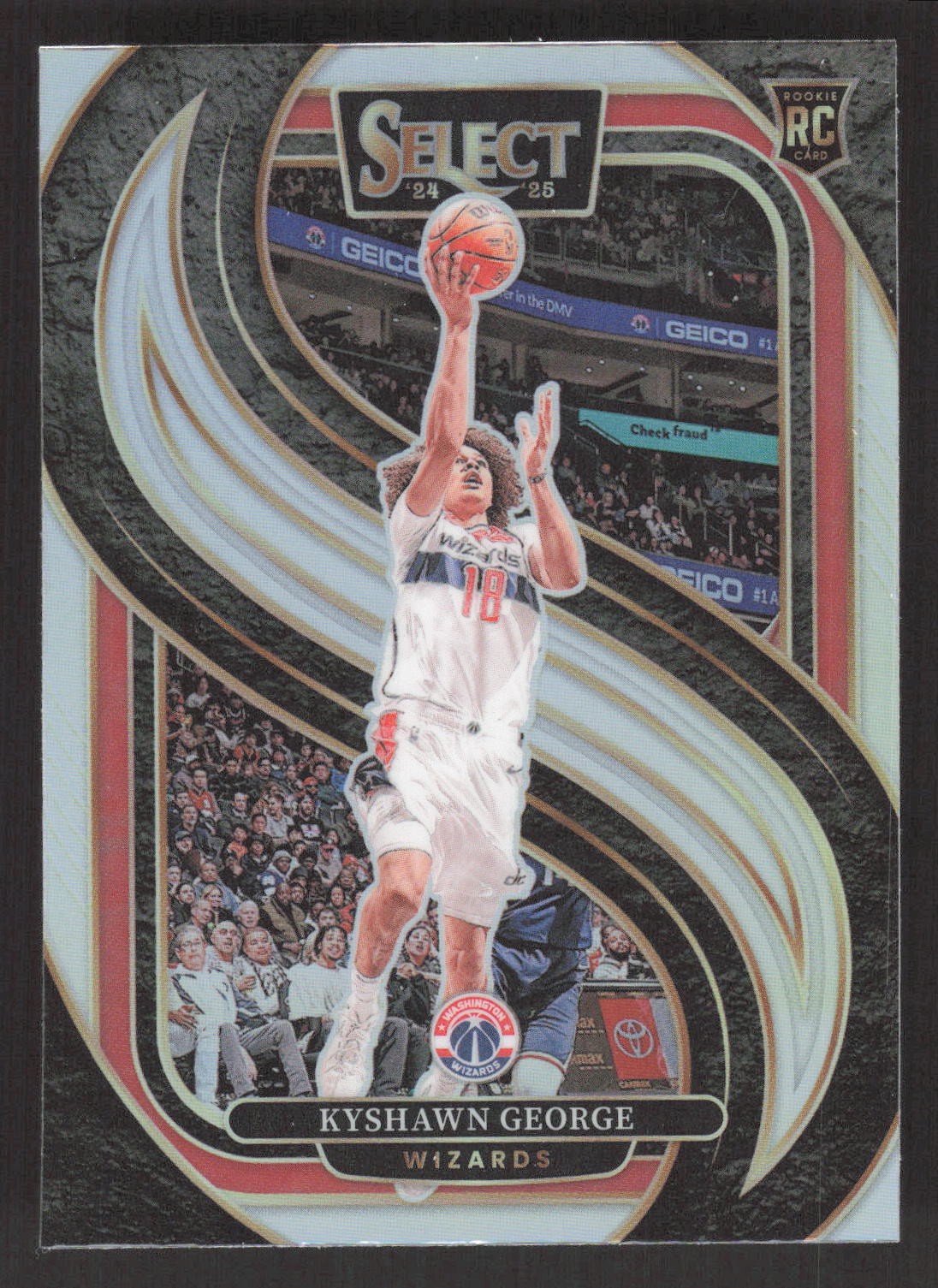 2024-25 Panini Select #177 Kyshawn George Silver Prizm