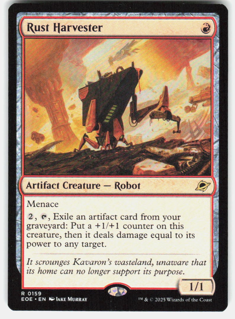 RUST HARVESTER 159 RARE PROMO PACK: EDGE OF ETERNITIES MAGIC: THE GATHERING NM/M