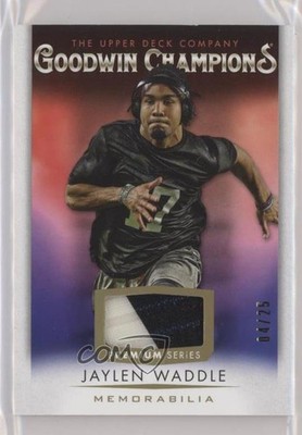2021 Goodwin Champions Memorabilia Premium 4/25 Jaylen Waddle Rookie RC 0kr0