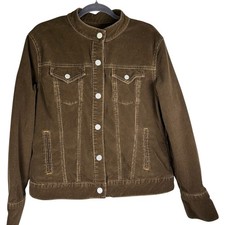 Vintage GAP Brown Corduroy Jacket Womens XL Trucker Stretch Style 304772 EUC