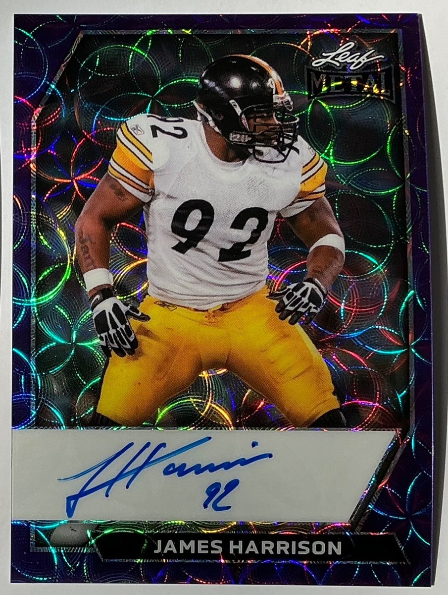 2026 Leaf Metal James Harrison Auto Autograph Scope Purple On Card