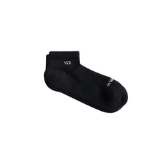 Wide Open Solid Midweight No Show Men's Socks, Black, X-Large