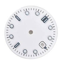 White Watch Dial Parts Wih Luminous For ETA 2836/2824 Mingzhu DG2813 Movement H