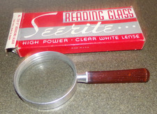 Seerite Reading Glass - 3" Reducing Glass No. 729 Made in USA Lens Made in Japan