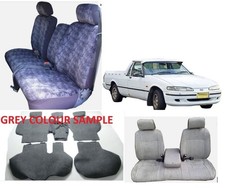 FUNDA DE ASIENTO DE TERCIOPELO GRIS HECHA A MEDIDA PARA FORD FALCON EA, EL, XF, XG, XH UTE y Wagon