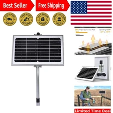 Weather-Resistant 10W Solar Charger Kit for Gates & Electric Fencing Solutions