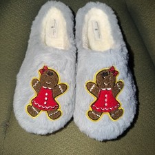 SiMPLY SOUTHERN GINGERBREAD Slippers New XS Small gray