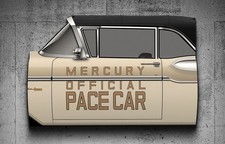 Wow 1957 Mercury Turnpike Cruiser Official Pace Car Door Style Sign