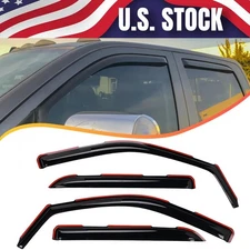 For  Dodge Ram Crew Cab 09-18 In-Channel Vent Window Visor Rain Guards Deflector