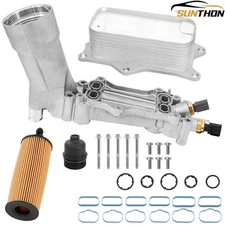 For 11-16 Chrysler Dodge Jeep Ram 3.6L Aluminum Engine Oil Cooler Filter Housing