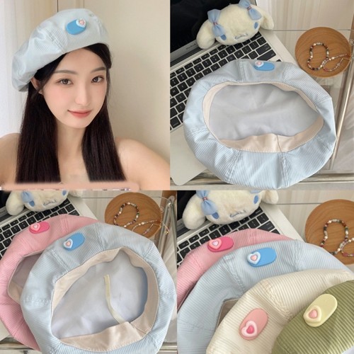 Macaron Color Beret for Woman Spring Summer Painter Hat for Camping Shopping - Picture 6 of 12