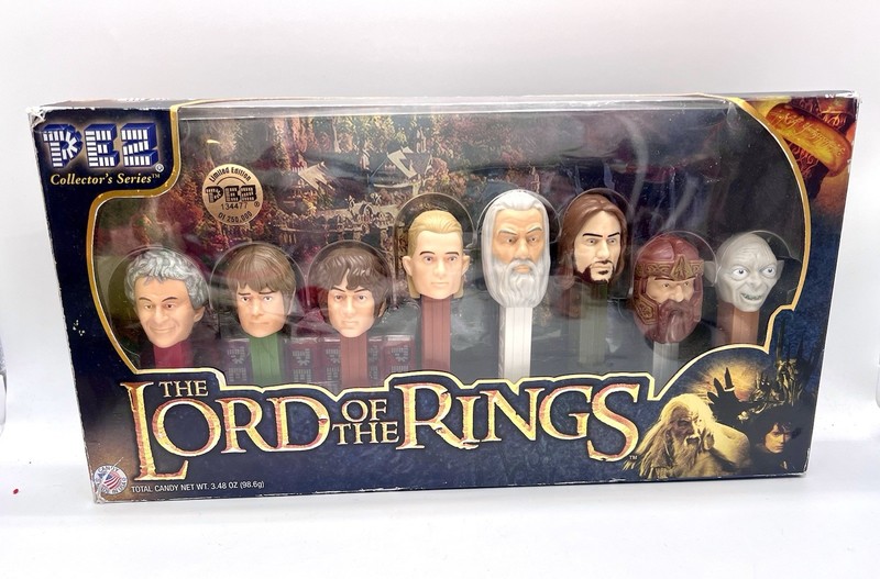 The Lord Of The Rings Pez Candy Dispensers Collector's Series Set With Candy