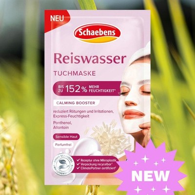 Schaebens Reiswasser Tuchmaske von Schaebens - Calming Booster