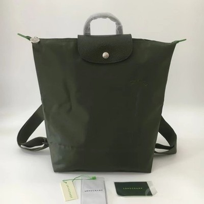 LONGCHAMP Le Pliage Green M Backpack Forest - Canvas New  display picture 2