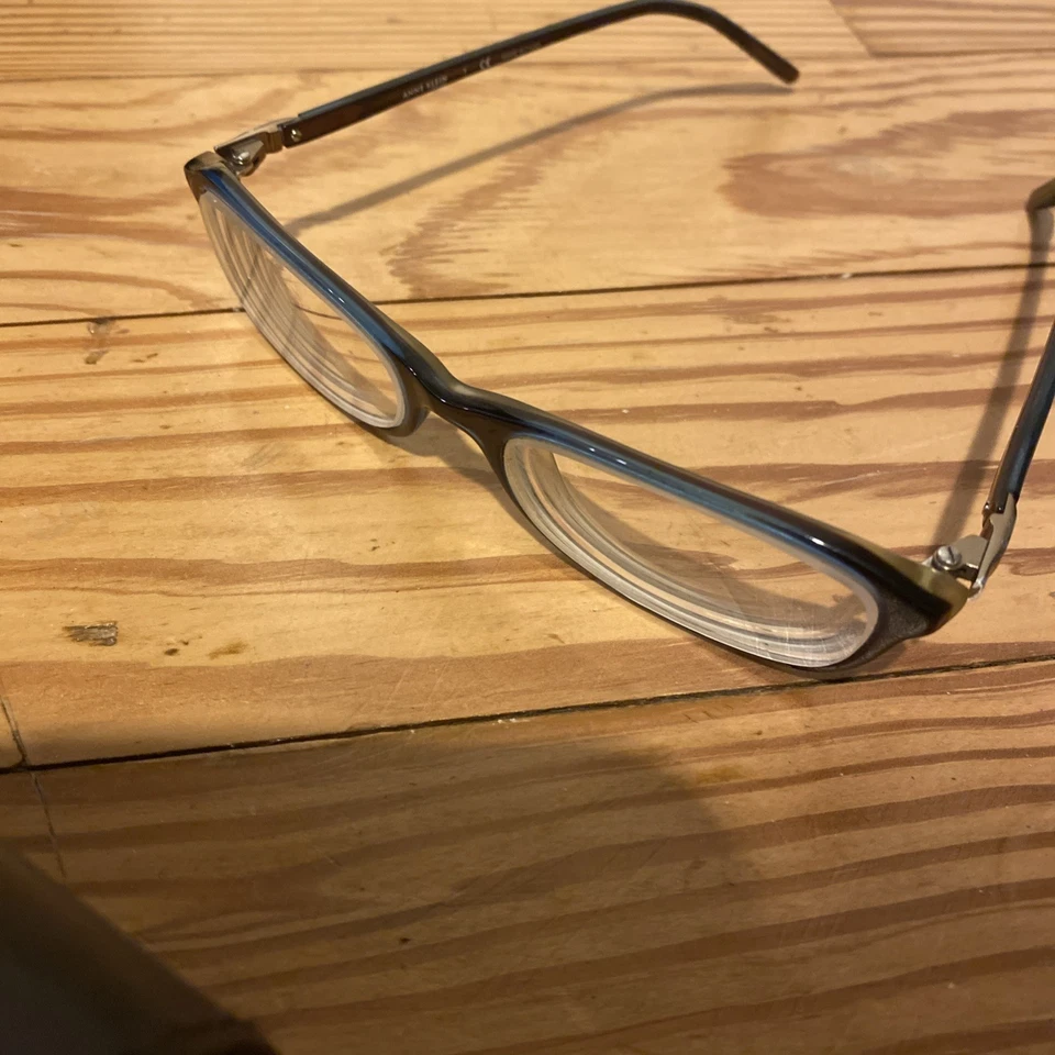 Anne Klein Anteojos AK8021 K5172 Diseñador Marcos Solo Azul 49-17-135 con Estuche Foto 3 de 4