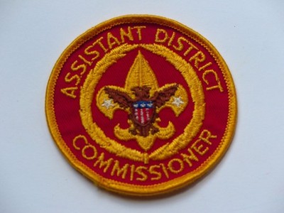 Nice Used Vintage Assistant District Commissioner Boy Scouts BSA Red Patch