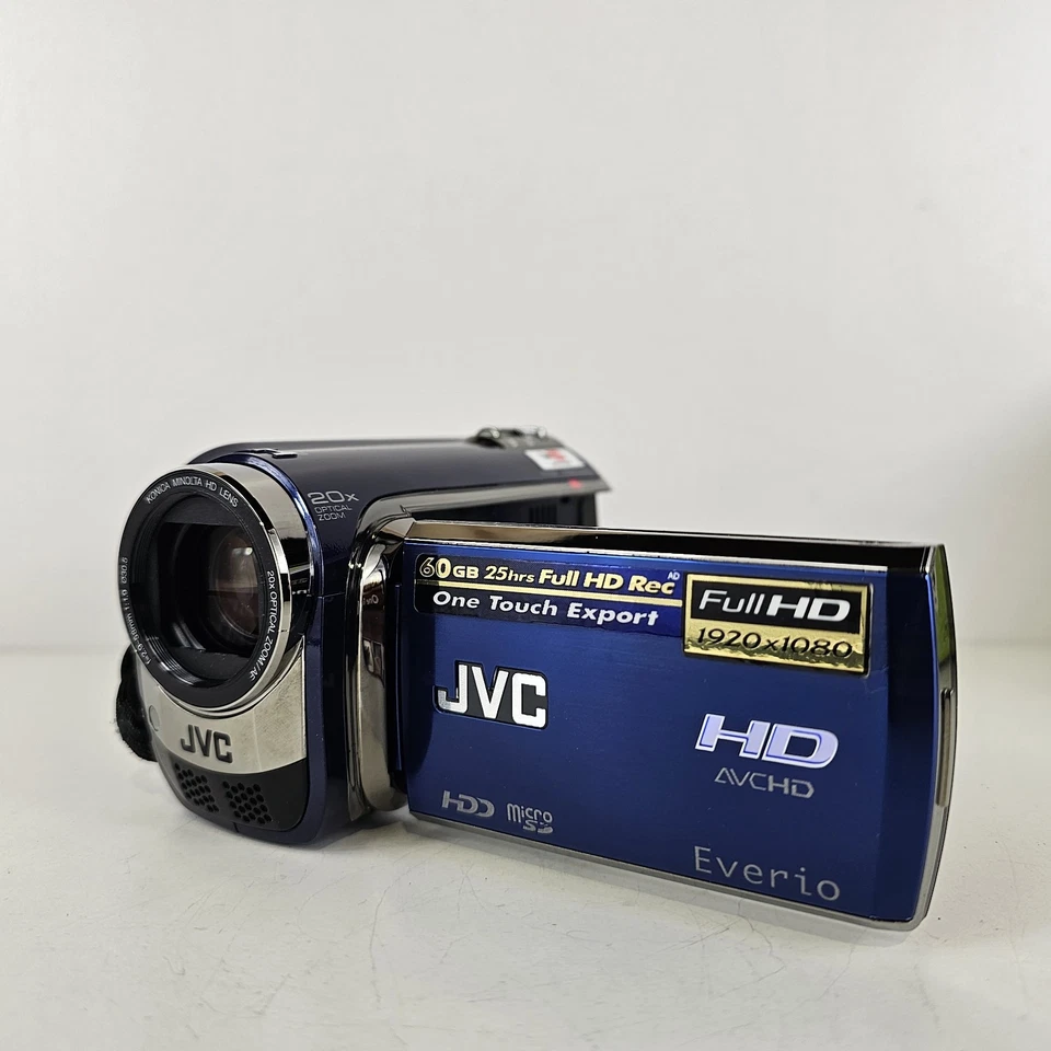 Jvc Everio Gz-Hd300 Camcorder Hdd High Definition Hd Digital Video CameraBlue - Image 3 of 4