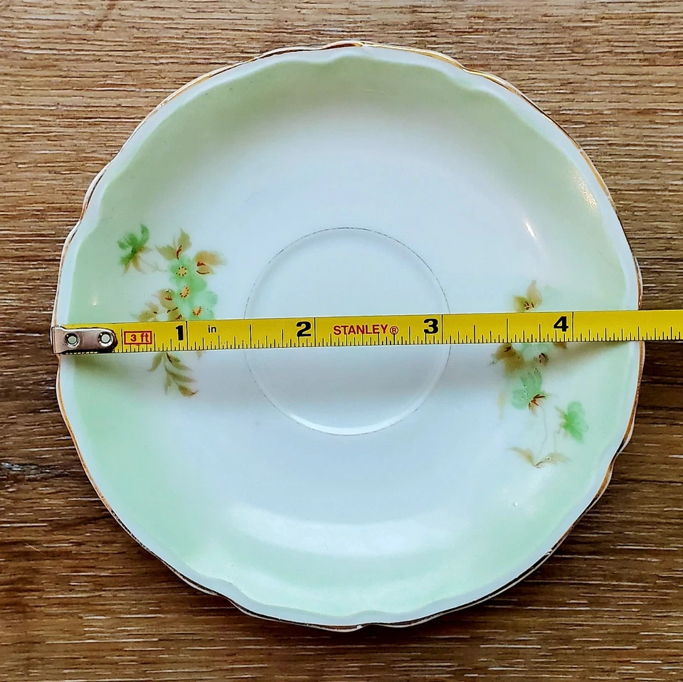 Platillo vintage Hermann Ohme “Carmen” verde floral Foto 3 de 3