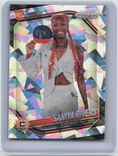 2025 Panini Prizm WNBA #150 Saniya Rivers Ice Prizms Rookie RC