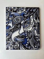 Art.Original Author's painting. canvas, marker. abstraction. home decor.