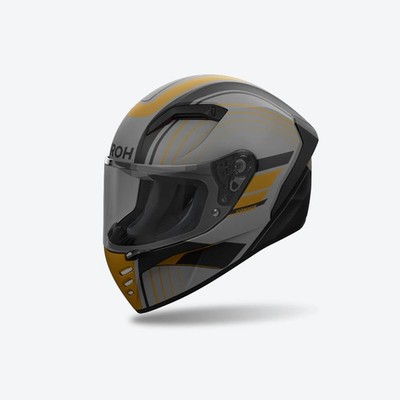 Helmet Motorcycle Scooter Full Face Connor Achive Bronze Matt Airoh Approved ECE2206