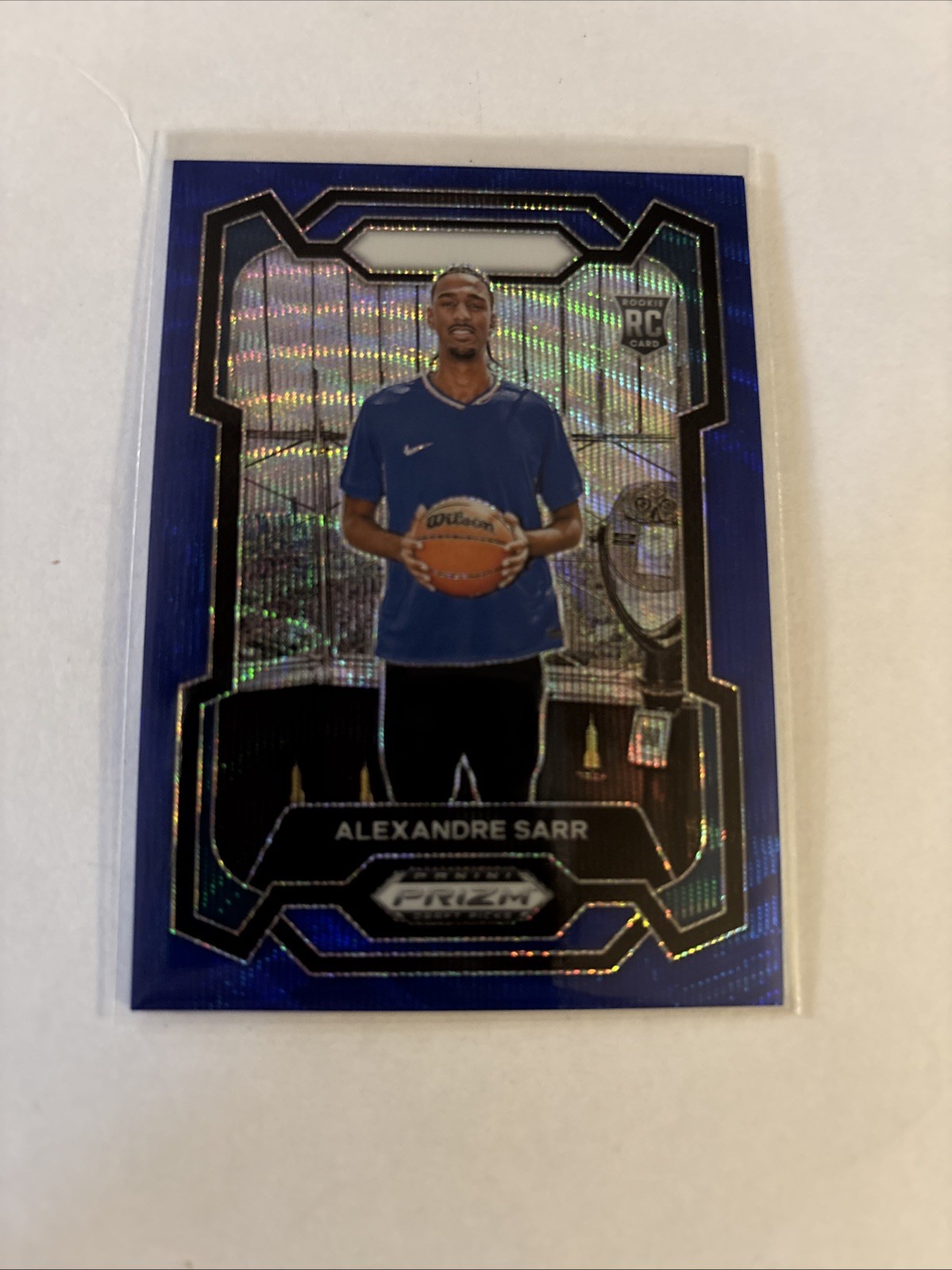 2024 Panini Prizm Draft Picks - Alexandre Sarr #52 Blue Wave Prizm /249 (RC)
