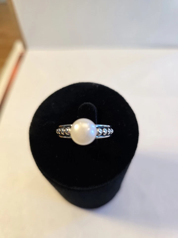 HONORA FRESHWATER 珍珠纯银戒指 ■ 8 码 — 第 2/4 张图片