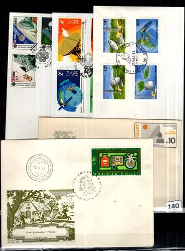 // HUNGARY, SAMOA, URUGUAY, ZAIRE 1972 - 5 FDC - SPACE