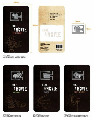 Bookmarks Art Movie Camera Film Reel Lighting Slate Stainless Steel Perfect Gift - 第 2/9 張圖片