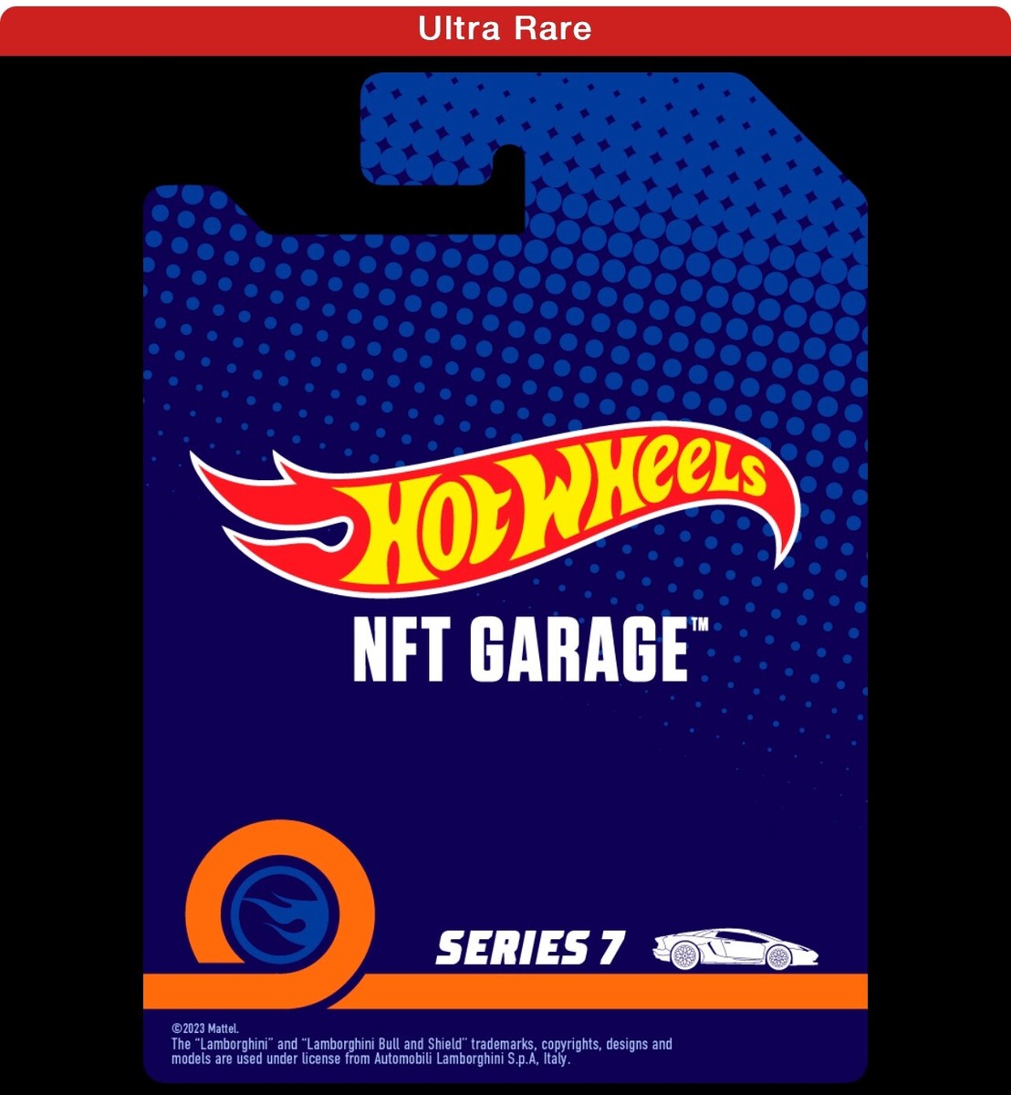 ホットウィール ランボルギーニ アヴェンタドール NFT Garage Hot Wheels Garage Series 7 Lamborghini Aventador Ultra Rare