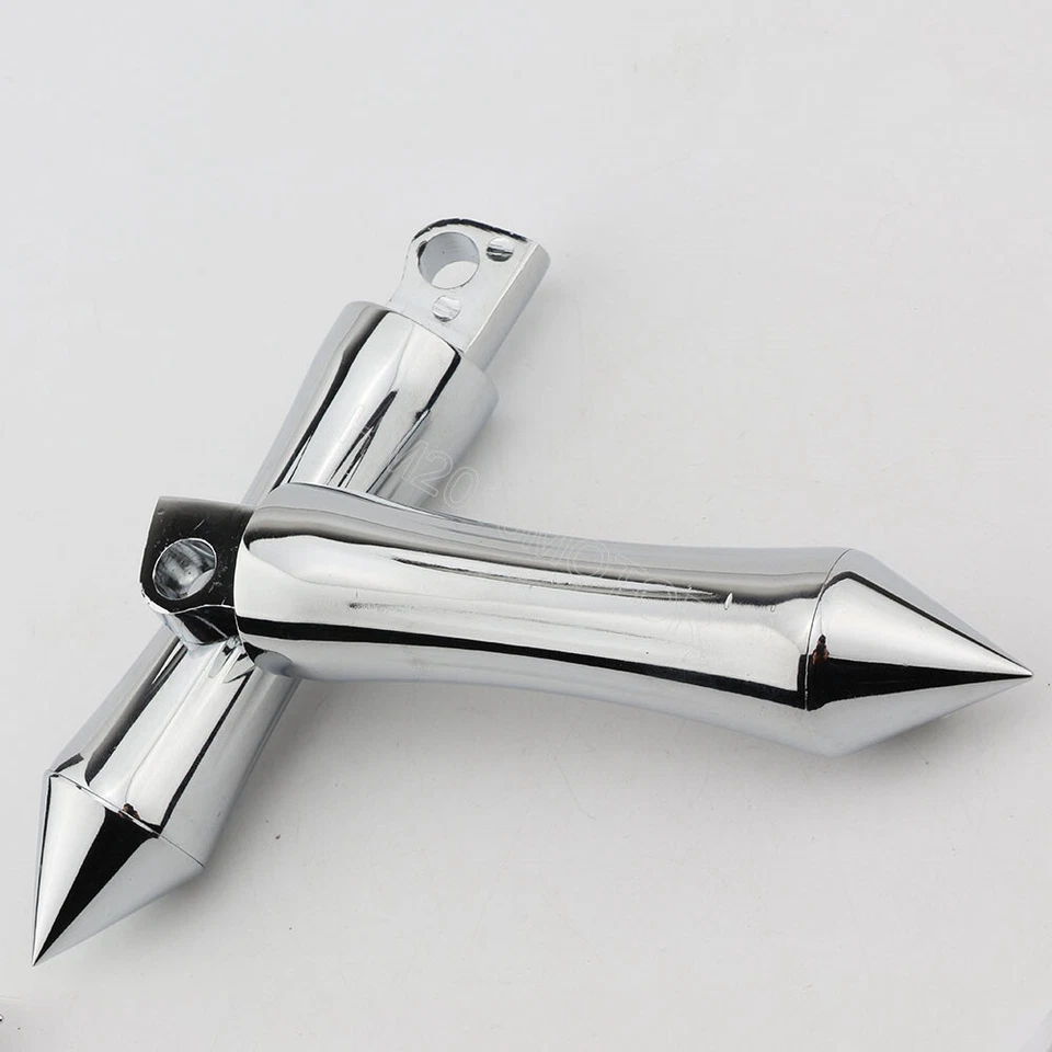 Pinos cromados cravados para Harley Davidson Sportster XL 883 1200 Dyna Fatboy EUA - Imagem 2 de 4