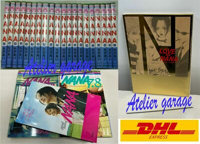 USED NANA Vol.1-21+Novel+Fan Book+LOVE for NANA BLACK STONES CD 24