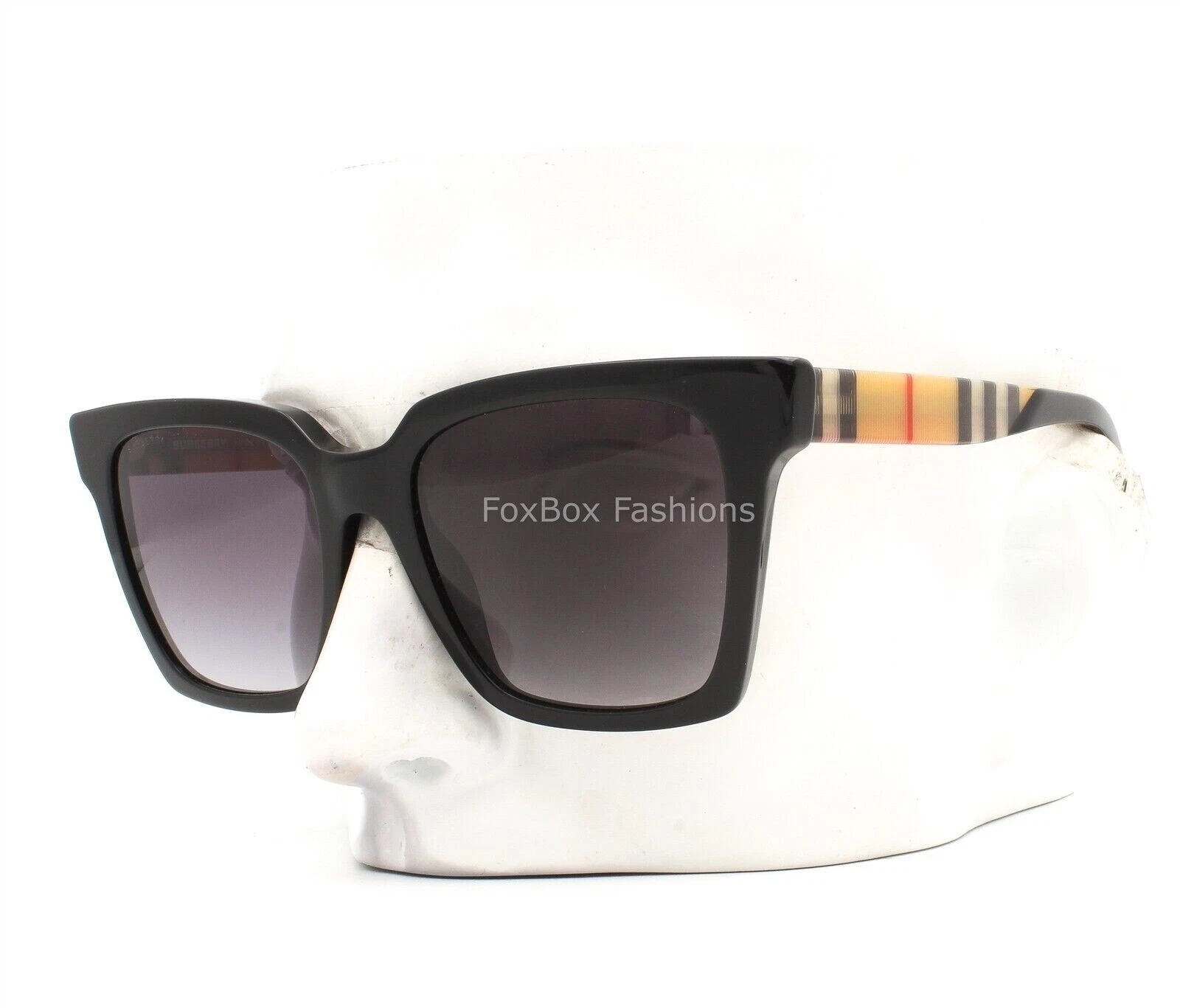 Burberry Maple Sunglasses BE 4335 39298G Black Square Grey Gradient No Case