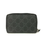 Portefeuille porte monnaie GUCCI Wolf Motif GG Supreme PVC noir/2BD1999