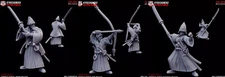 Kyoushuneko Miniatures Kensai Ronin Masters X3 28mm/32mm Scale -NO BASES-