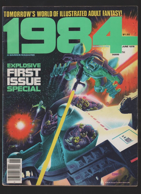 1984 A Warren Magazine #1 Explosive 1st Issue Special by James Warren June 1978