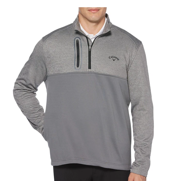 NEW Callaway Men s Tech Fleece Quarter Zip Pullover Size Medium 85 Retail