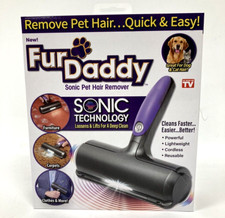 Fur Daddy Sonic Pet Hair Remover for Dogs/Cats Lightweight Cordless Reusable New