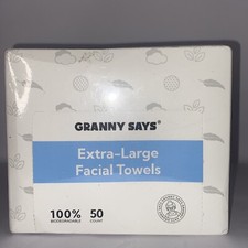 Ultra Soft XL Clean Face Towels: 100 Cruelty-Free Biobased  Premium - 50 Count