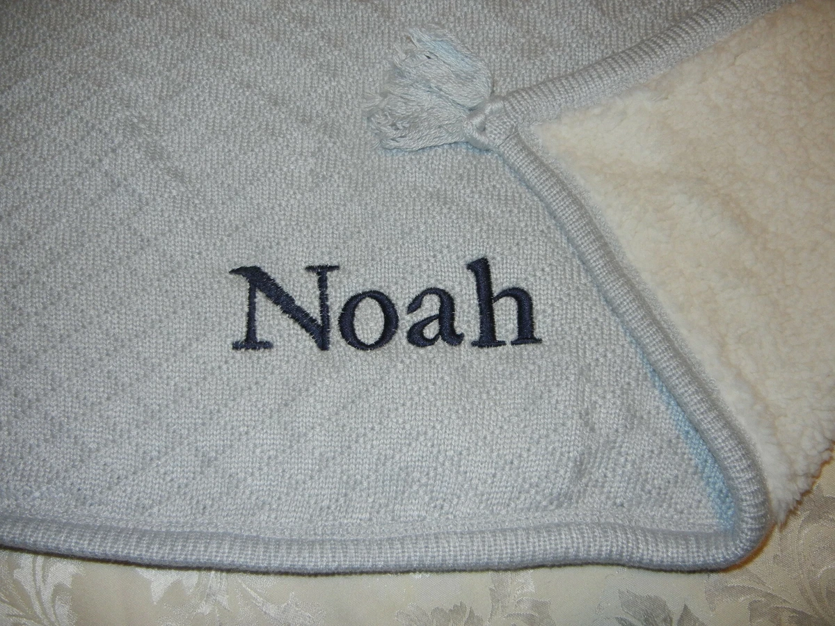 NEW Pottery Barn Luxe Cable Knit Sherpa Baby Blanket